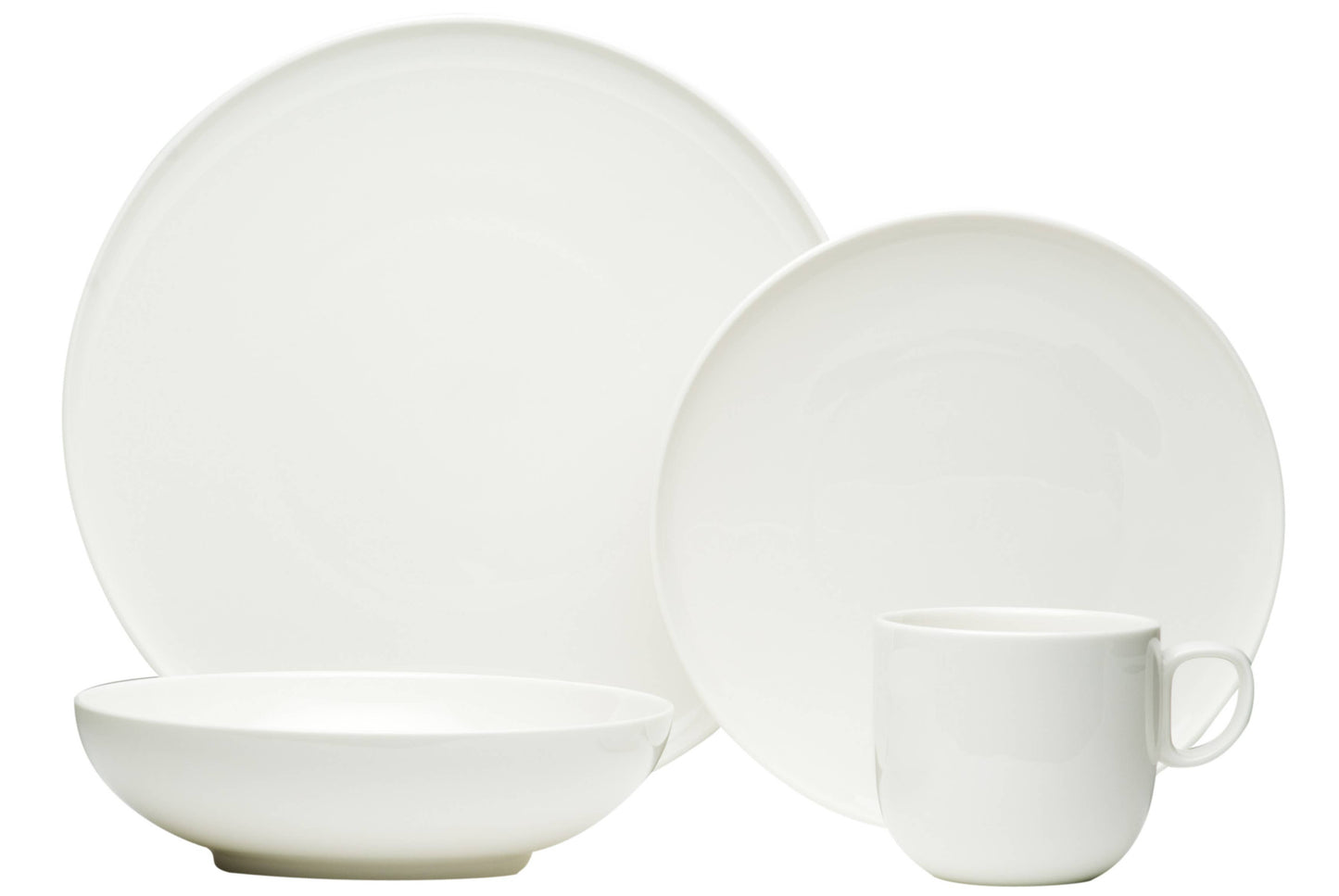 Every Time White 24 Piece Dinnerware Set Service for 6 - Edwina Alexis