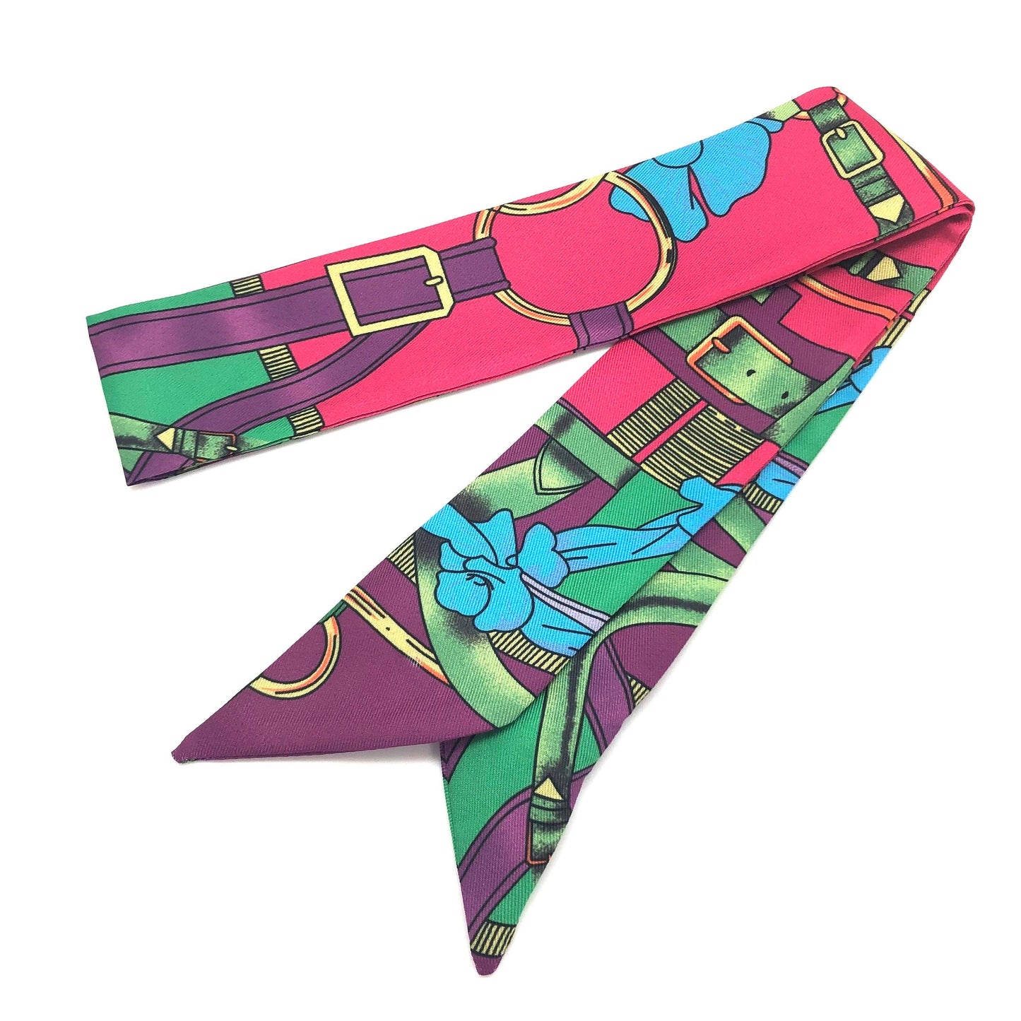 Flowers & Reins Scarf Collection: Royal & Pink - Edwina Alexis