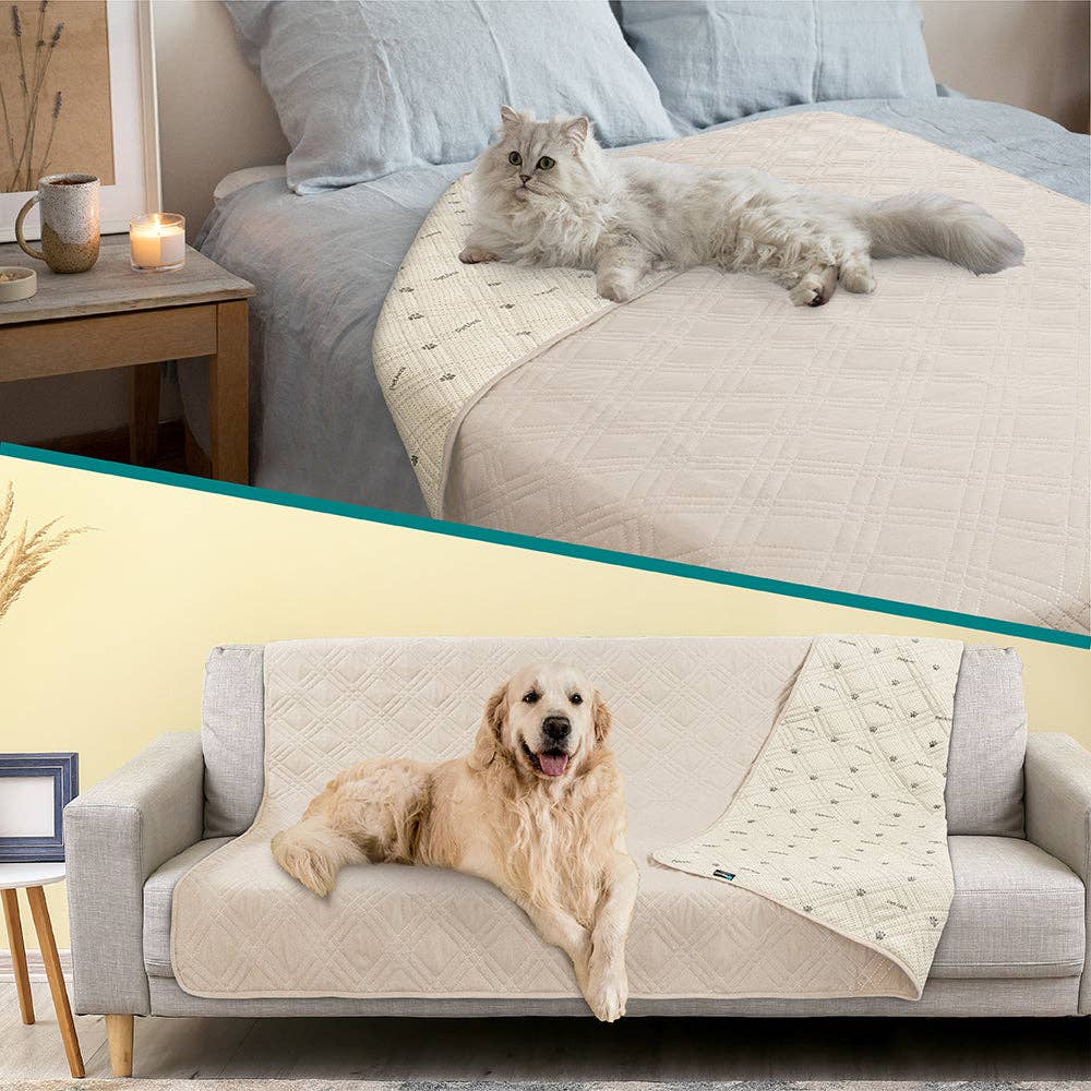 Waterproof Pet Furniture Cover Couch Protector: Charcoal / 68" x 82" - Edwina Alexis