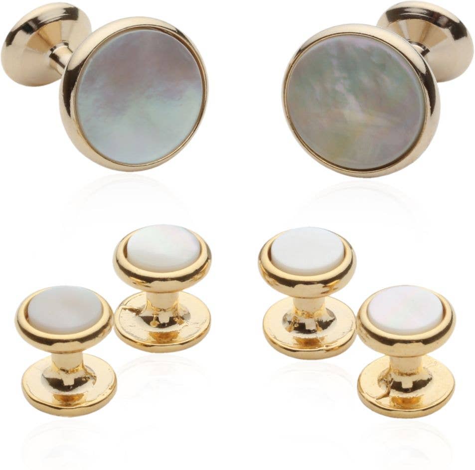 Gold-plated Tuxedo Formal Set with MOP - Edwina Alexis