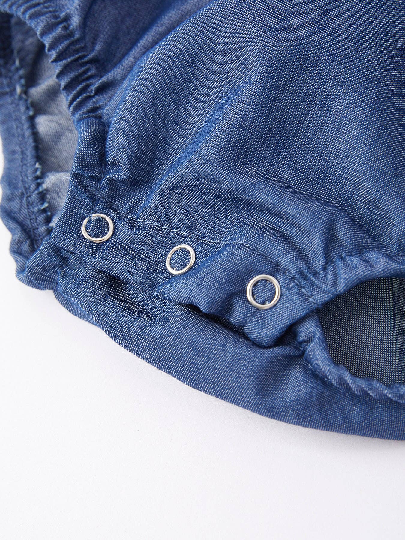 Girls Farm Smocking Embroidered Blue Dress: 6M - Edwina Alexis