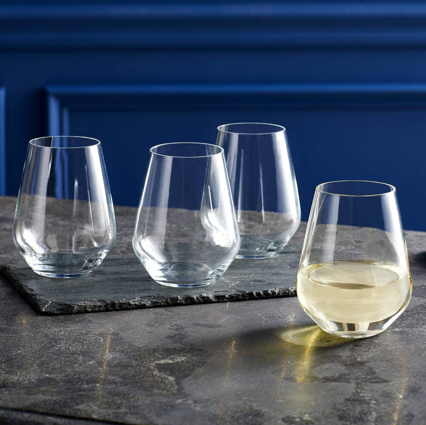Libbey Greenwich Stemless Wine Glasses, 18oz, Set of 6 - Edwina Alexis