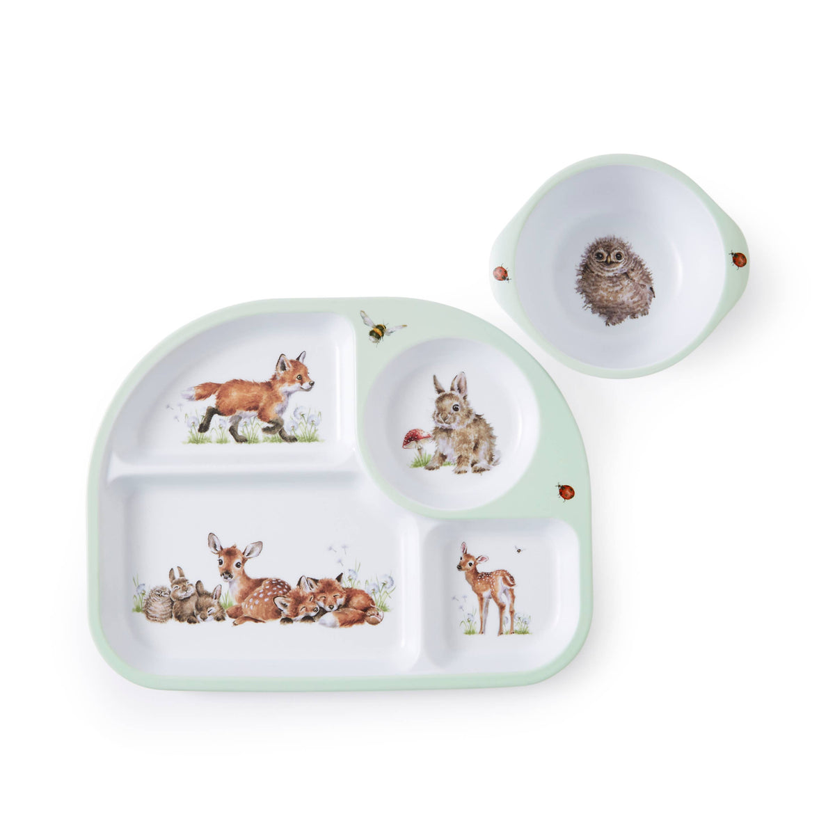 Wrendale Divided Plate & Bowl - 2 Piece Set