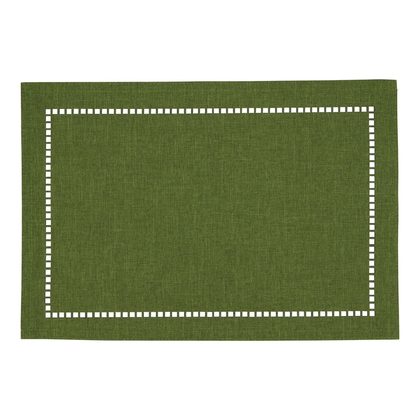 Laser-Cut Hemstitch Placemat: Navy Blue / 13"x19" - Edwina Alexis