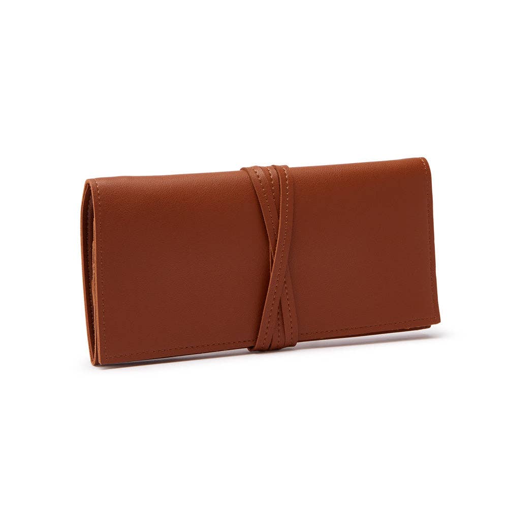 Croft Avenue Luna Travel Jewelry Roll: Navy-3046 - Edwina Alexis