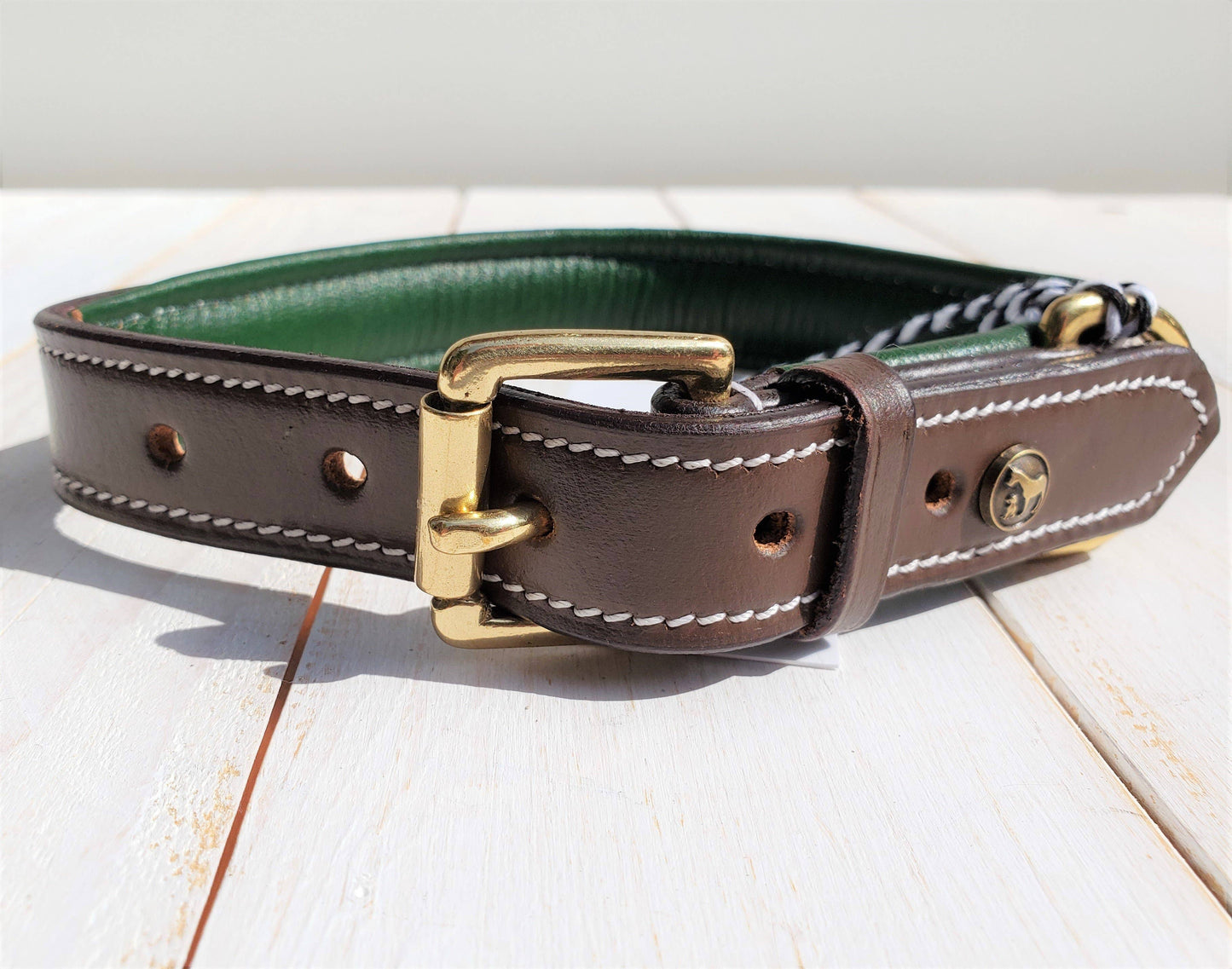 The Belmont Collar: 20 Inches / Hunter - Edwina Alexis