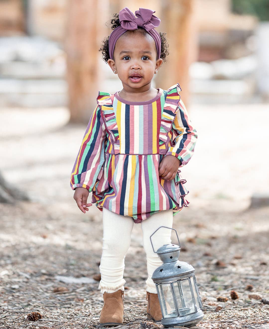 Girls Ivory Footless Ruffle Tights
: Off-White / 12-24M