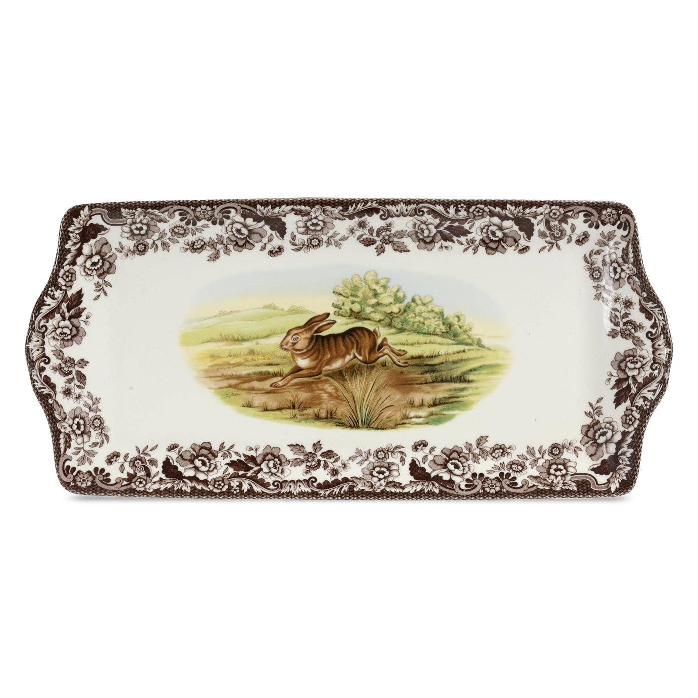 Spode Woodland Sandwich Tray 13 inch (Rabbit) - Edwina Alexis