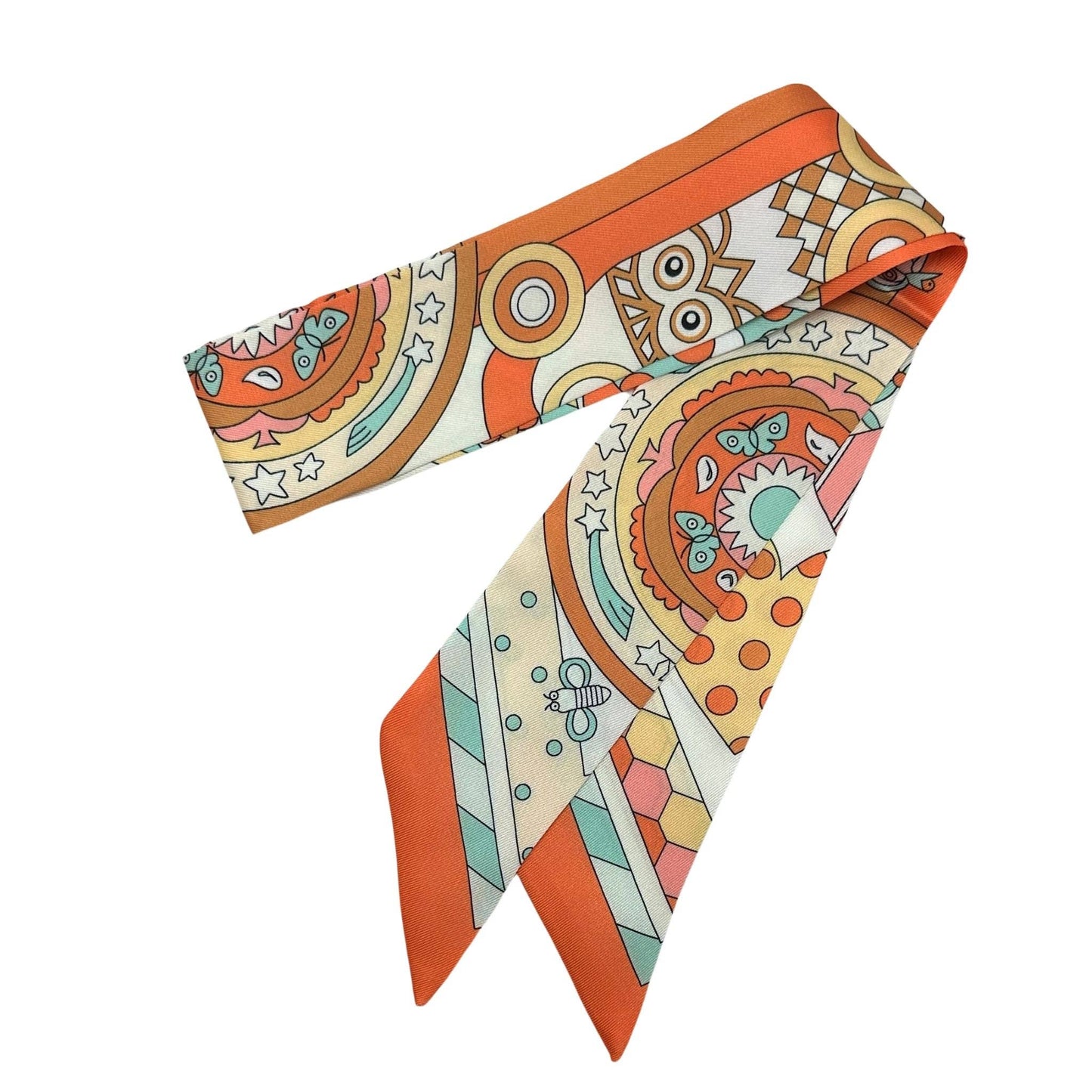 Marlo Scarf Collection: Ivory & Peach - Edwina Alexis