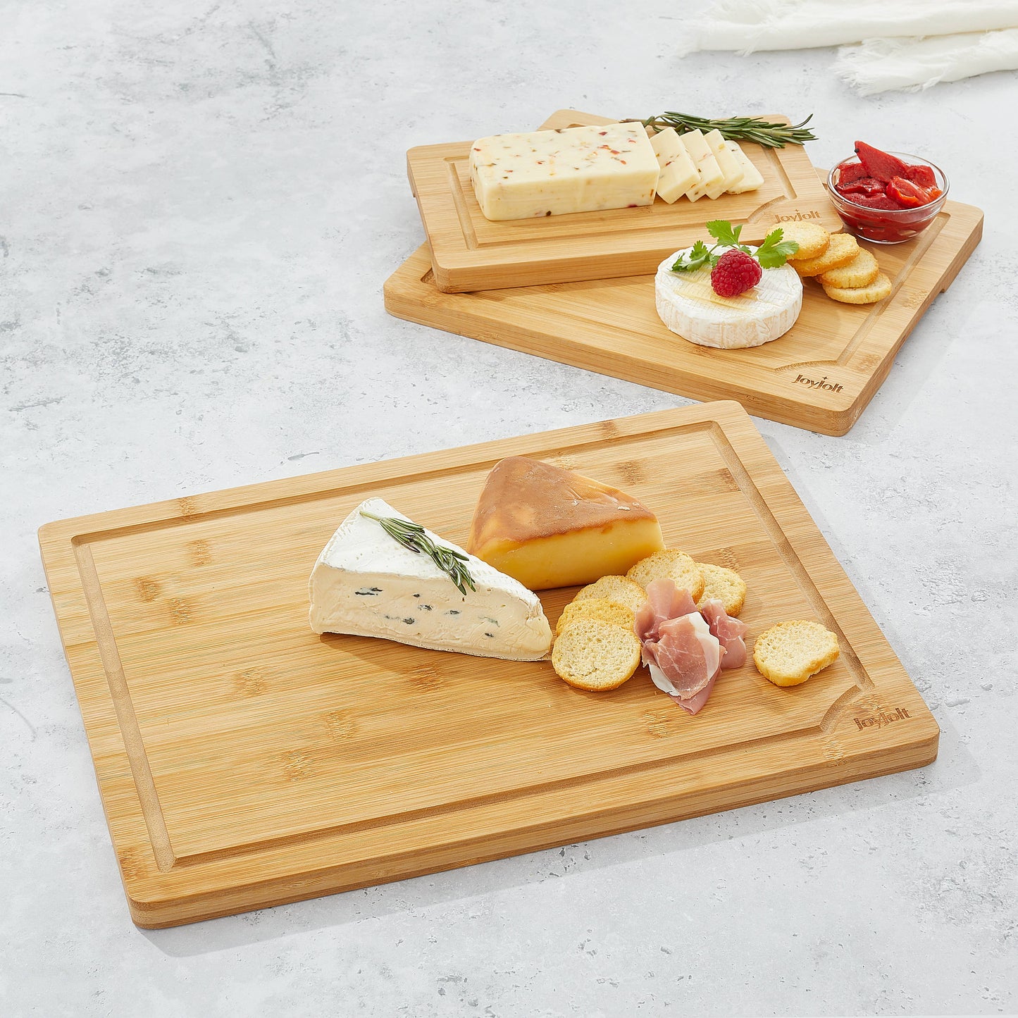 Bamboo Cutting Board - Set of 3 Different Sizes