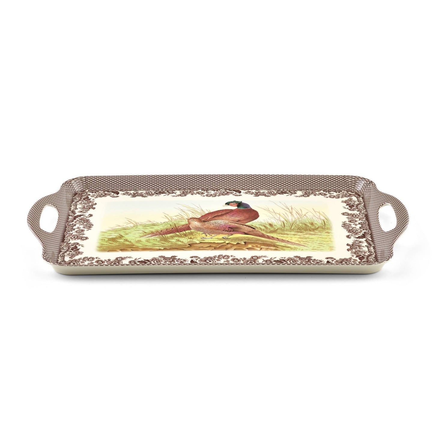 Spode Woodland Large Melamine Handled Tray: Melamine / Woodland