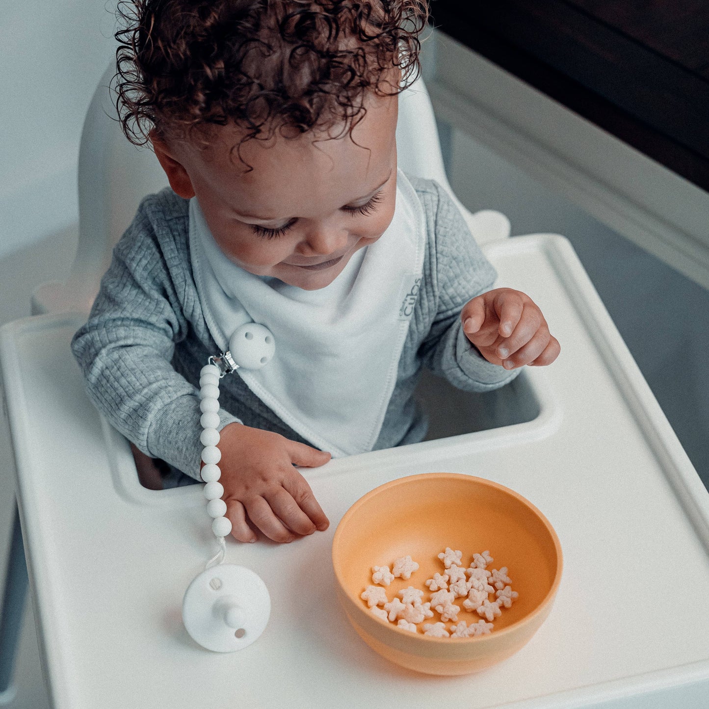 Pacifier Clips by Comfy Cubs: Pink Blush - Edwina Alexis