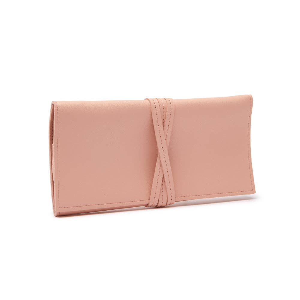 Croft Avenue Luna Travel Jewelry Roll: Navy-3046 - Edwina Alexis