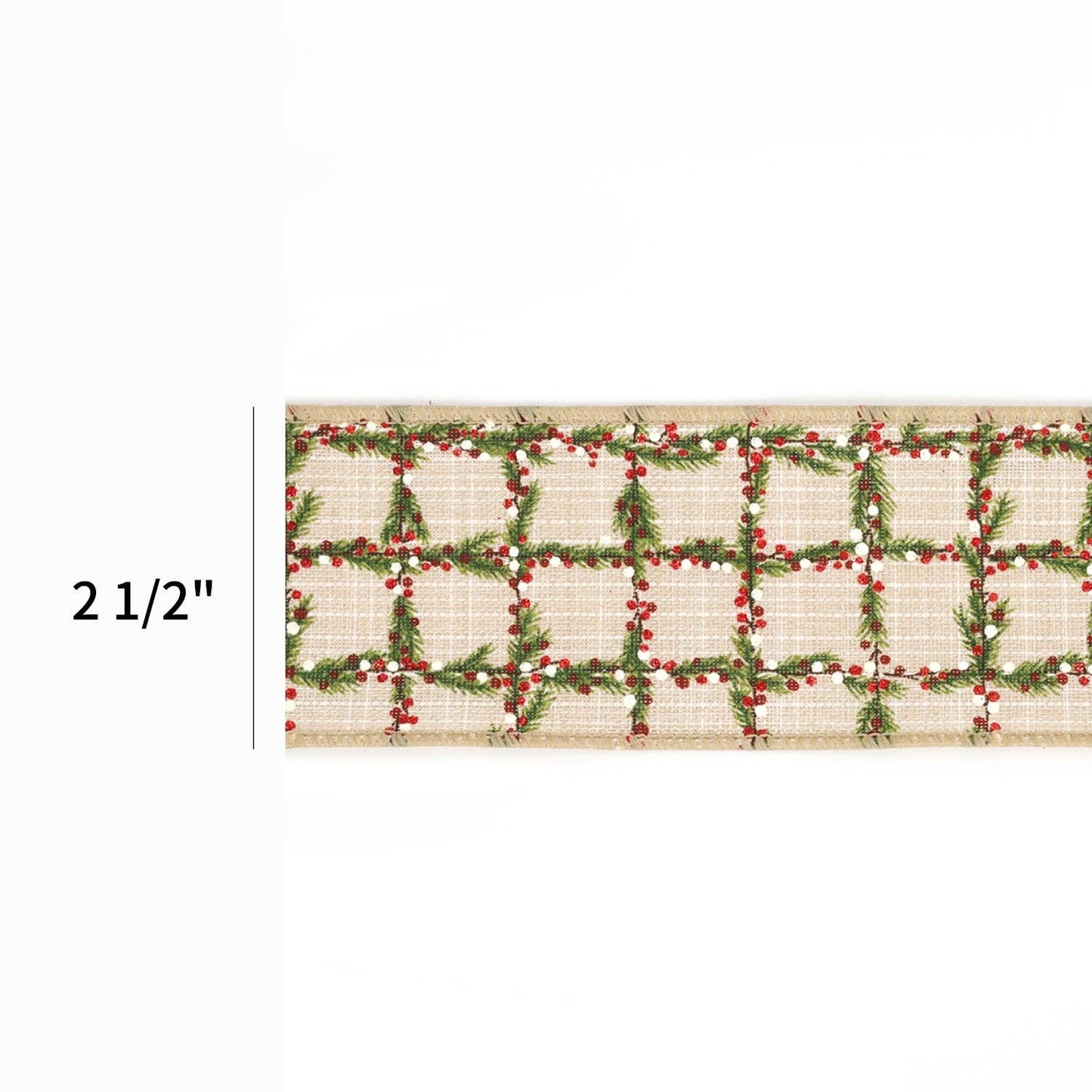 2 1/2" Wired Ribbon | "Metallic Net" Gold | 10 Yard Roll - Edwina Alexis