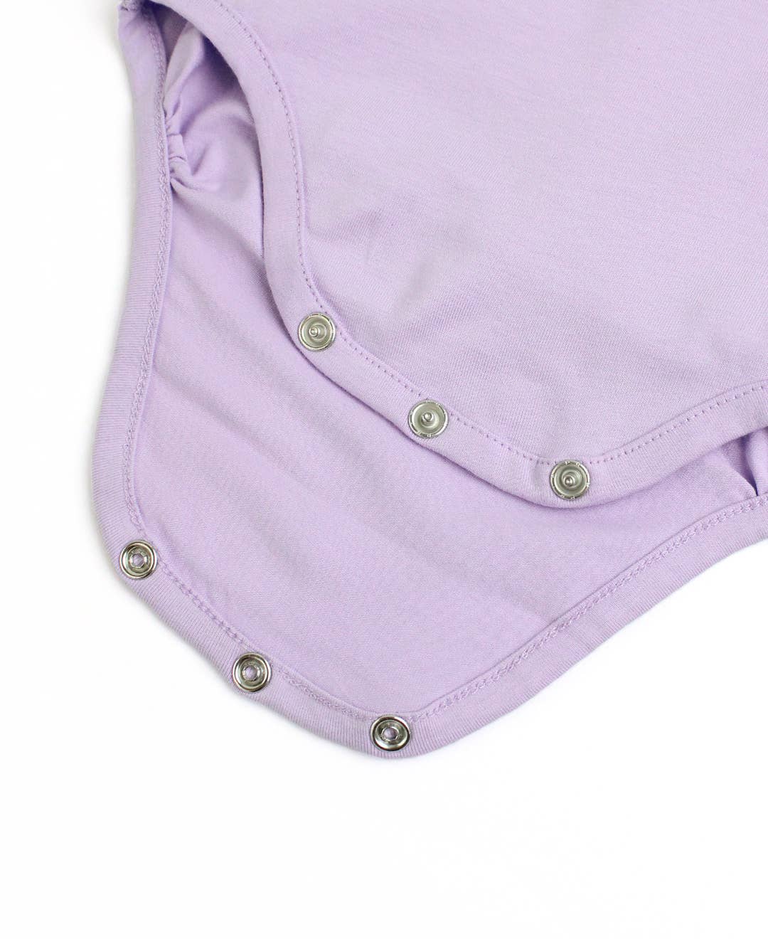 Baby Girls Lavender Knit Puff Short Sleeve Bodysuit: Purple / 12-18m