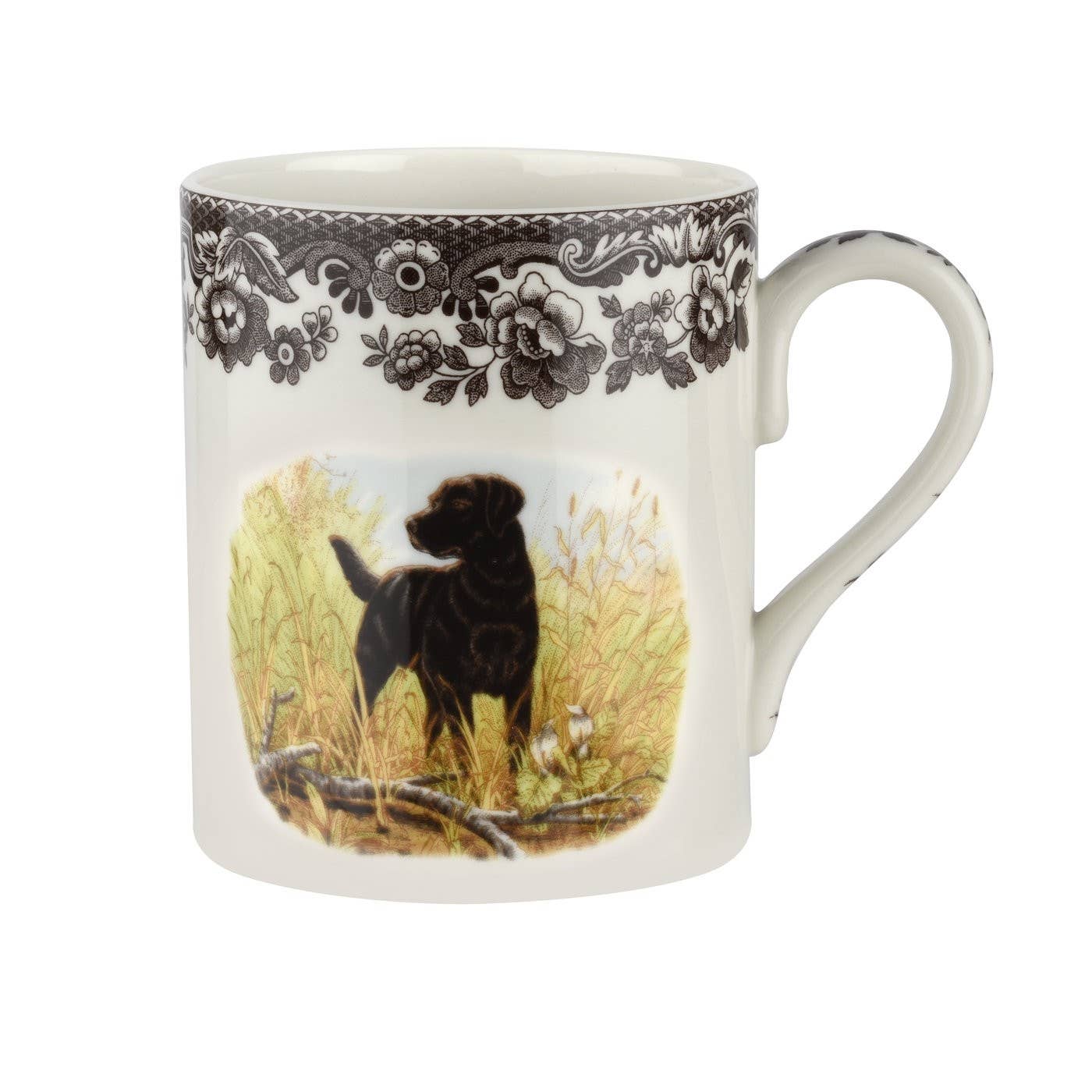 Spode Woodland 16 oz Mug (Black Labrador Retriever) - Edwina Alexis