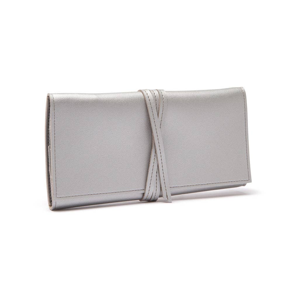 Croft Avenue Luna Travel Jewelry Roll: Navy-3046 - Edwina Alexis