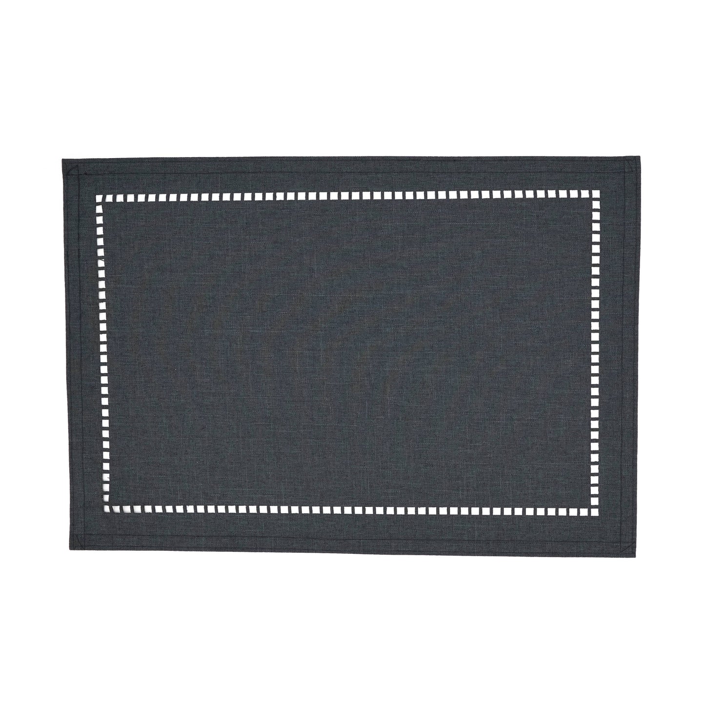Laser-Cut Hemstitch Placemat: Navy Blue / 13"x19" - Edwina Alexis