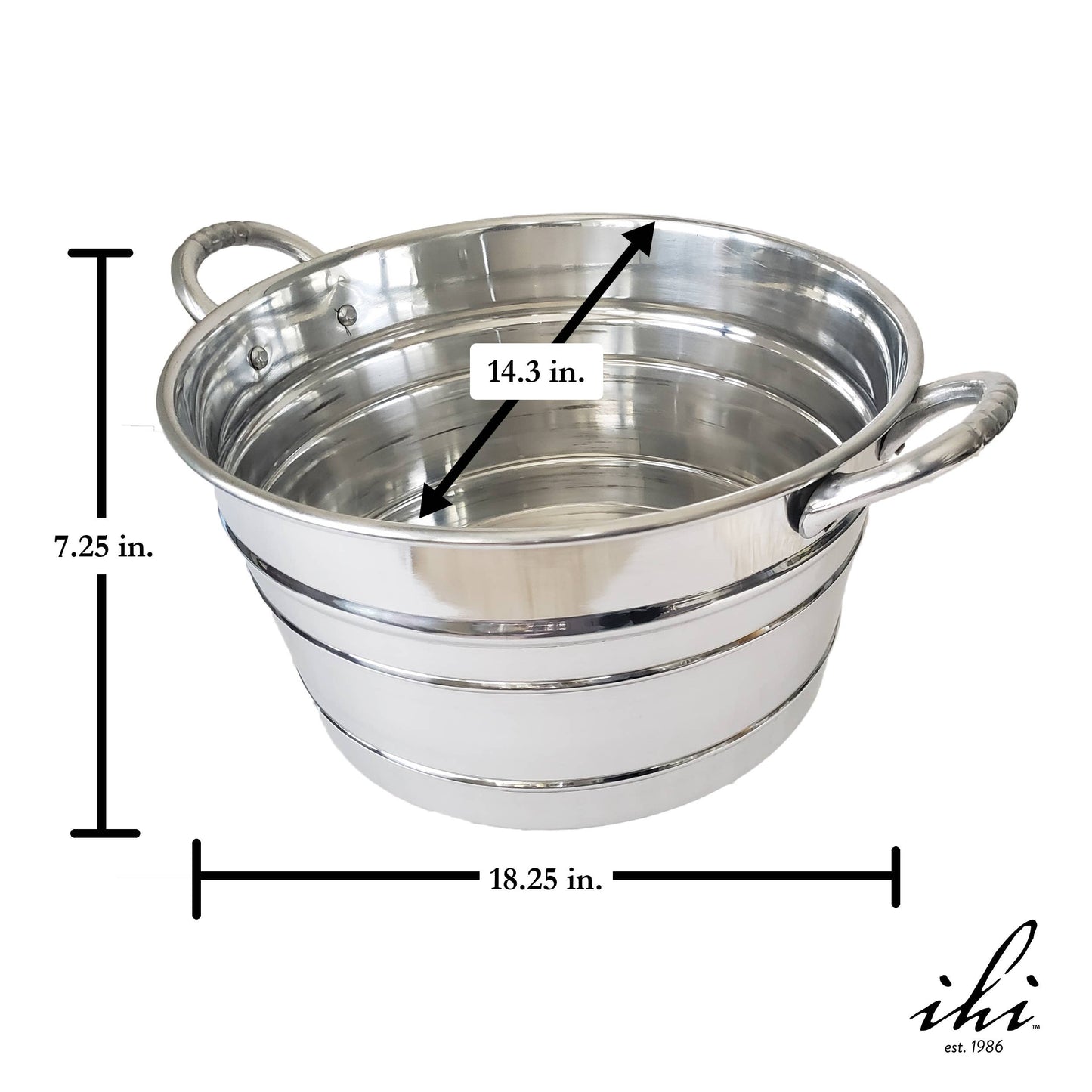 Sleek Aluminum Beverage Tub with Handles - Edwina Alexis