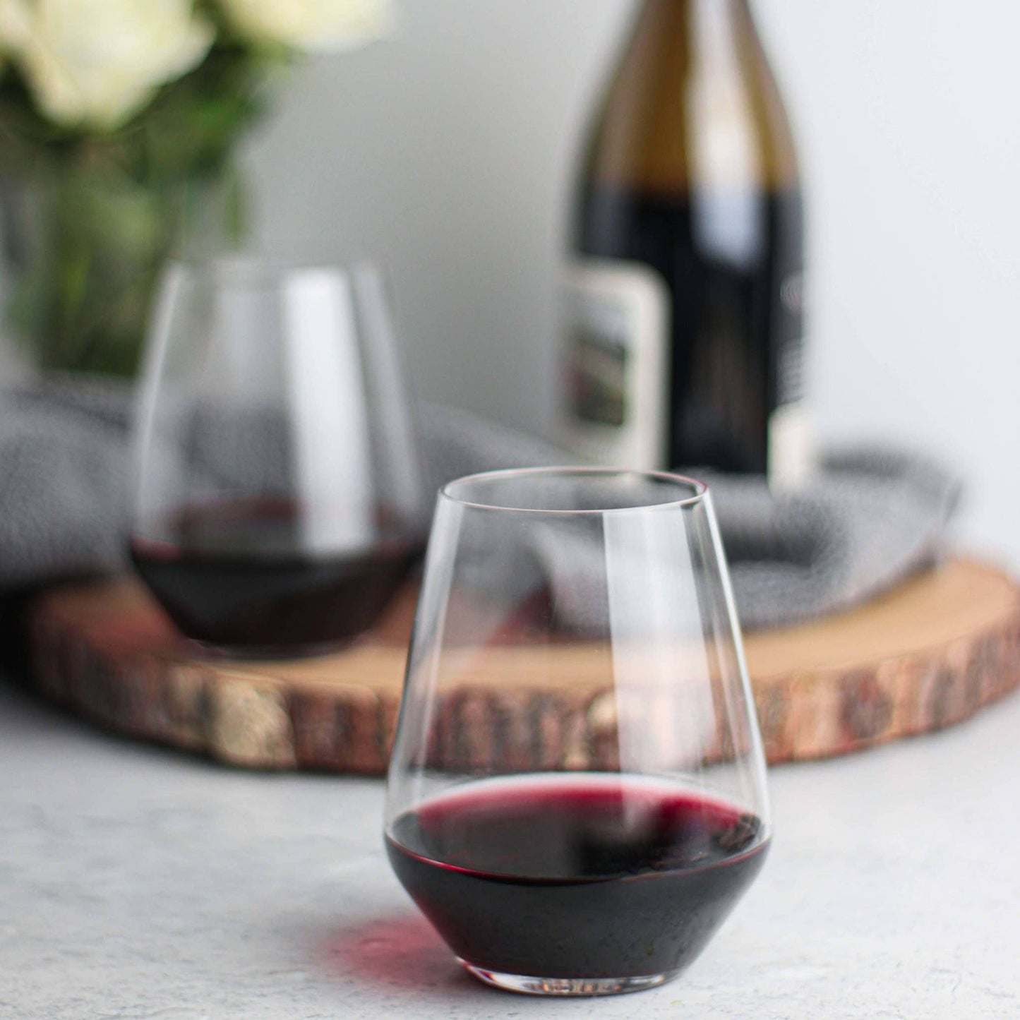 Libbey Greenwich Stemless Wine Glasses, 18oz, Set of 6 - Edwina Alexis