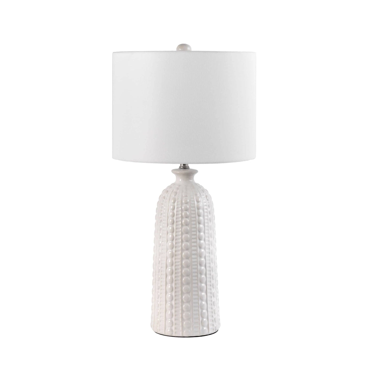 Flint 30" Ceramic Table Lamp: Navy / 100% Ceramic / 30" H x 15" W x 15" D - Edwina Alexis