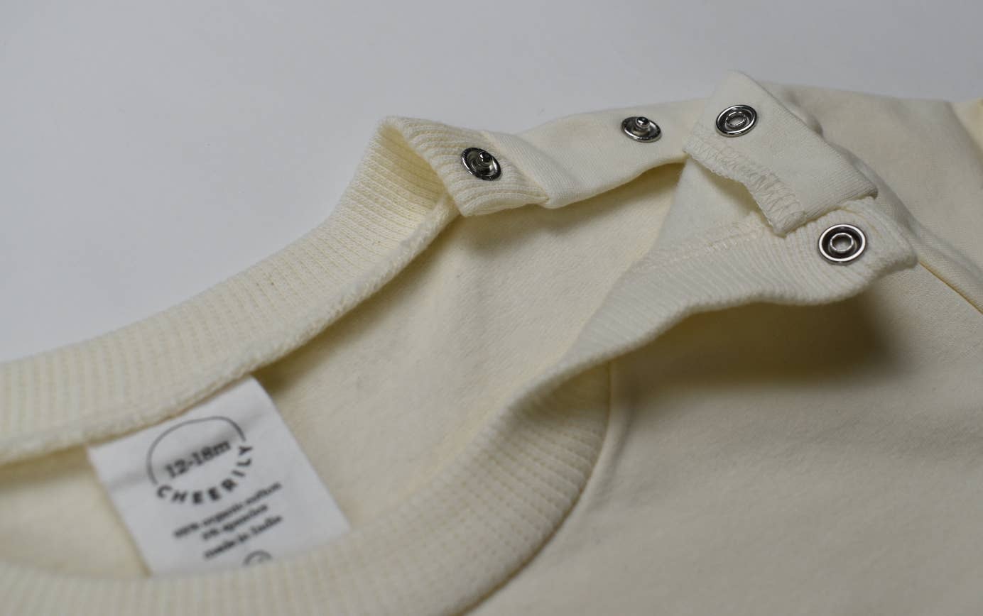 Blank Organic Cream Crewneck Sweatshirt infants/toddlers : 2T