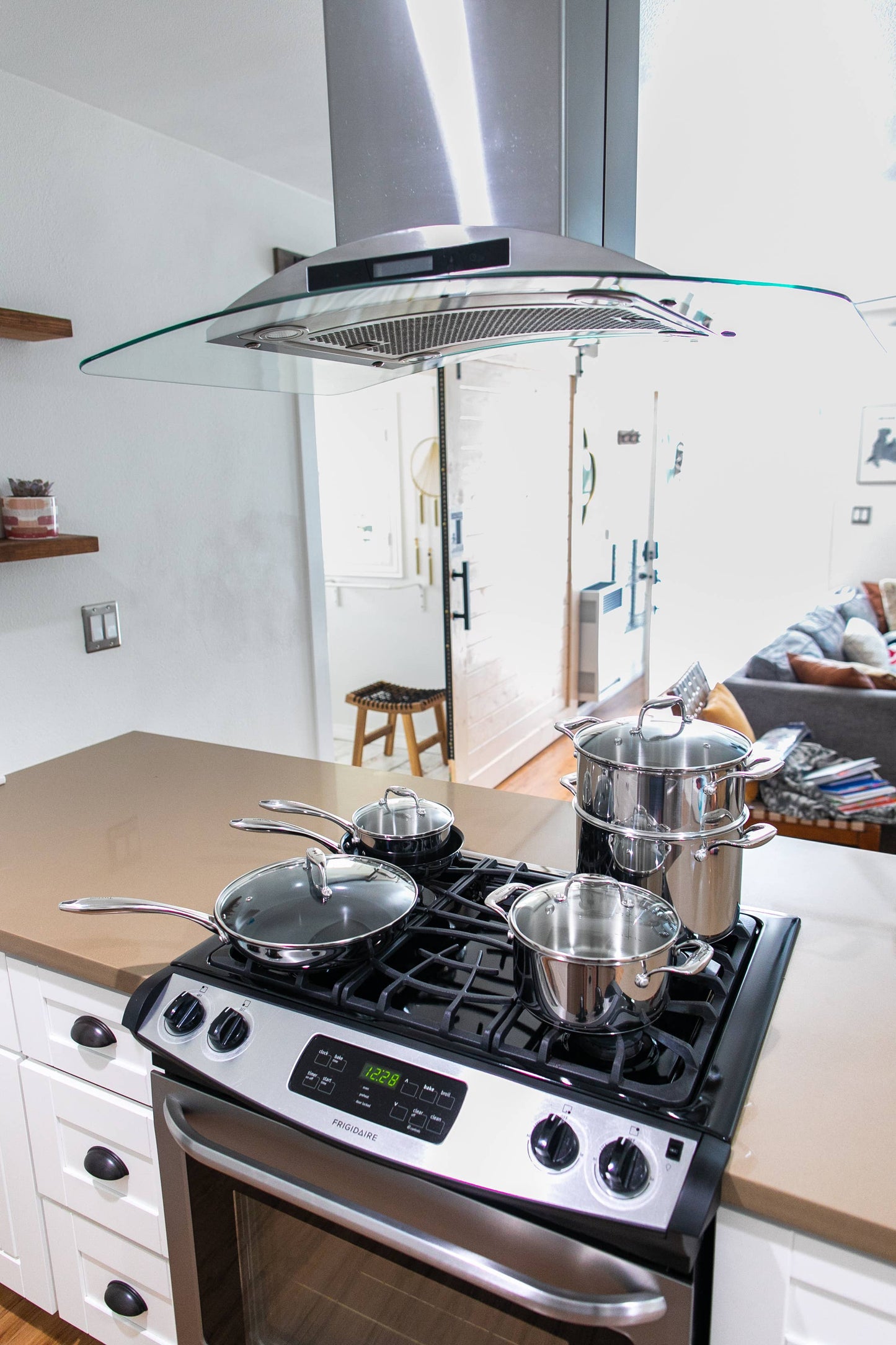 Stainless Steel Ceramic Nonstick 10pc Cookware Set PTFE Free: Housewarming - Edwina Alexis