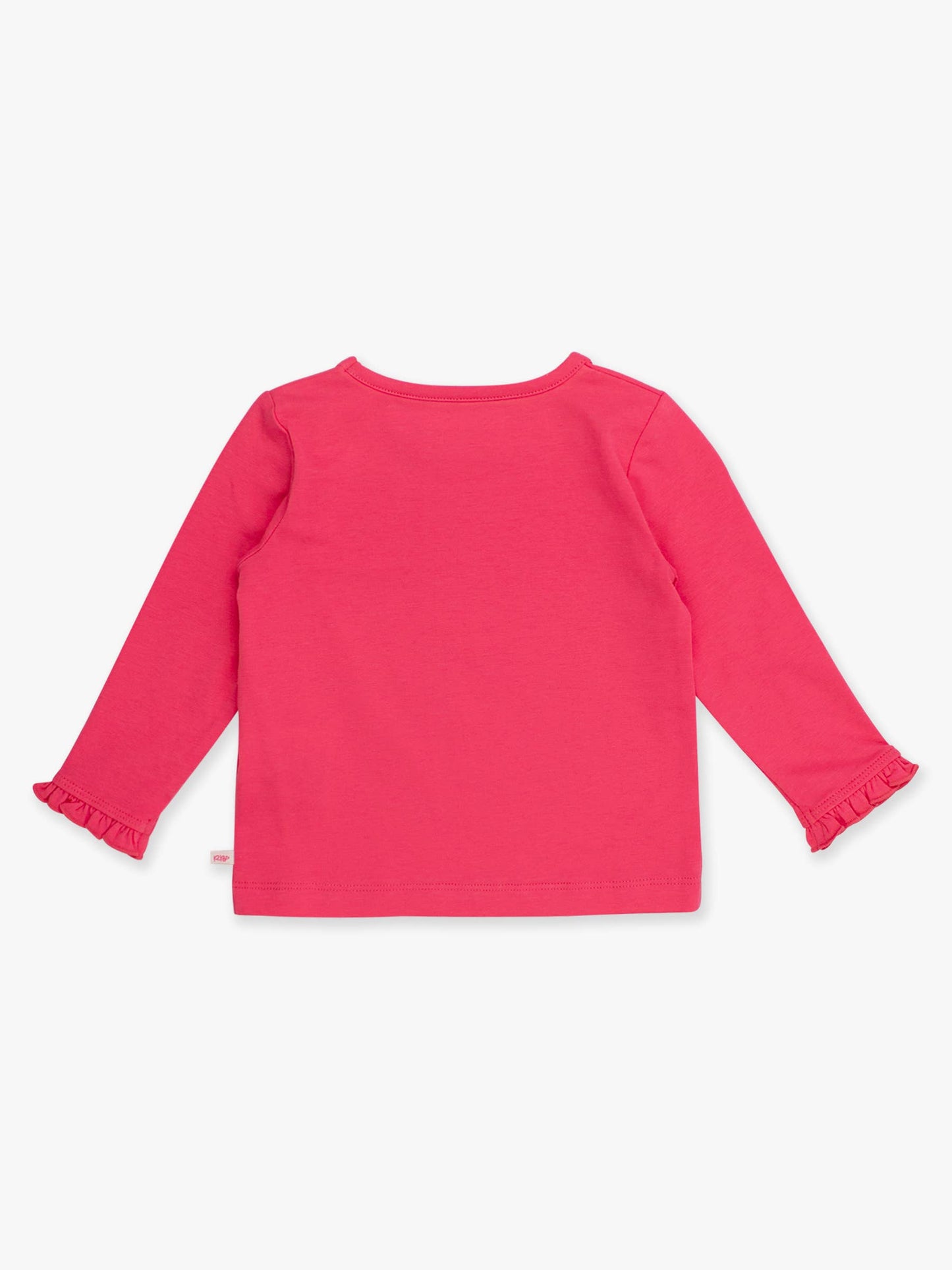 Girls Hot Pink Knit Long Sleeve Ruffle Sleeve Top
: Pink / 18-24m