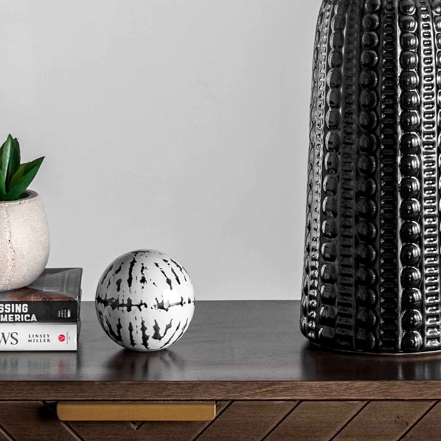 Flint 30" Ceramic Table Lamp: Navy / 100% Ceramic / 30" H x 15" W x 15" D - Edwina Alexis