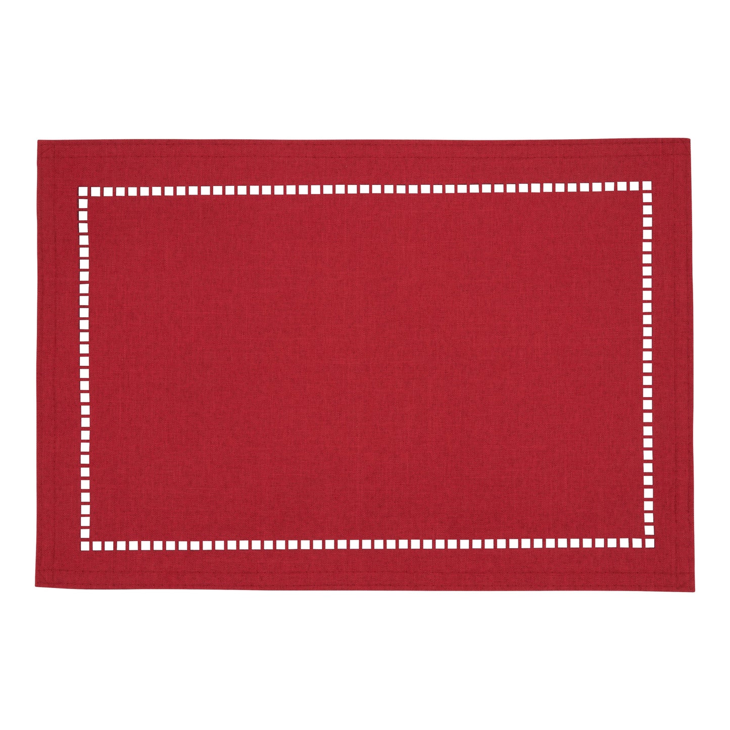 Laser-Cut Hemstitch Placemat: Navy Blue / 13"x19" - Edwina Alexis