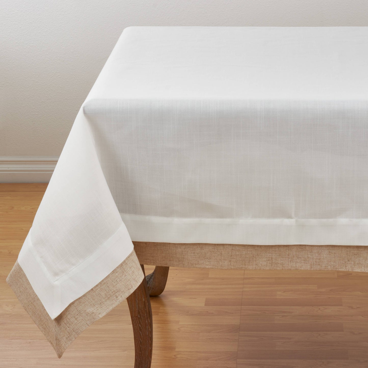 Double Layer Tablecloth: Ivory / 67"x180" - Edwina Alexis