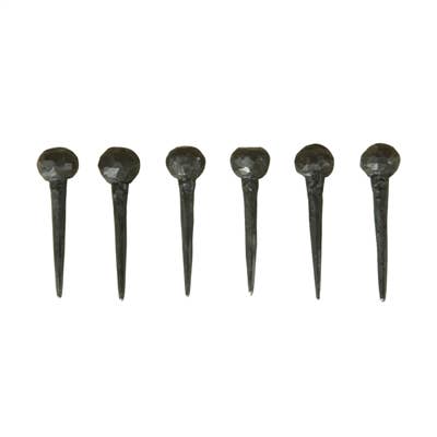 Round Head Rustic Nail - Black - Edwina Alexis