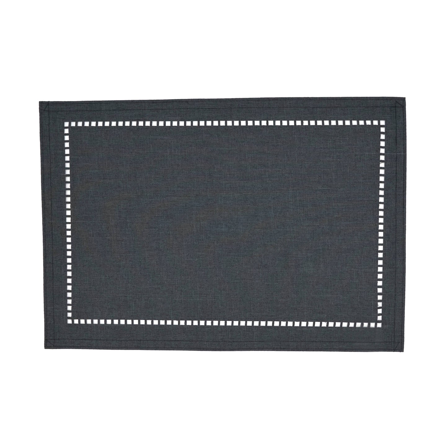 Laser-Cut Hemstitch Placemat: Navy Blue / 13"x19" - Edwina Alexis