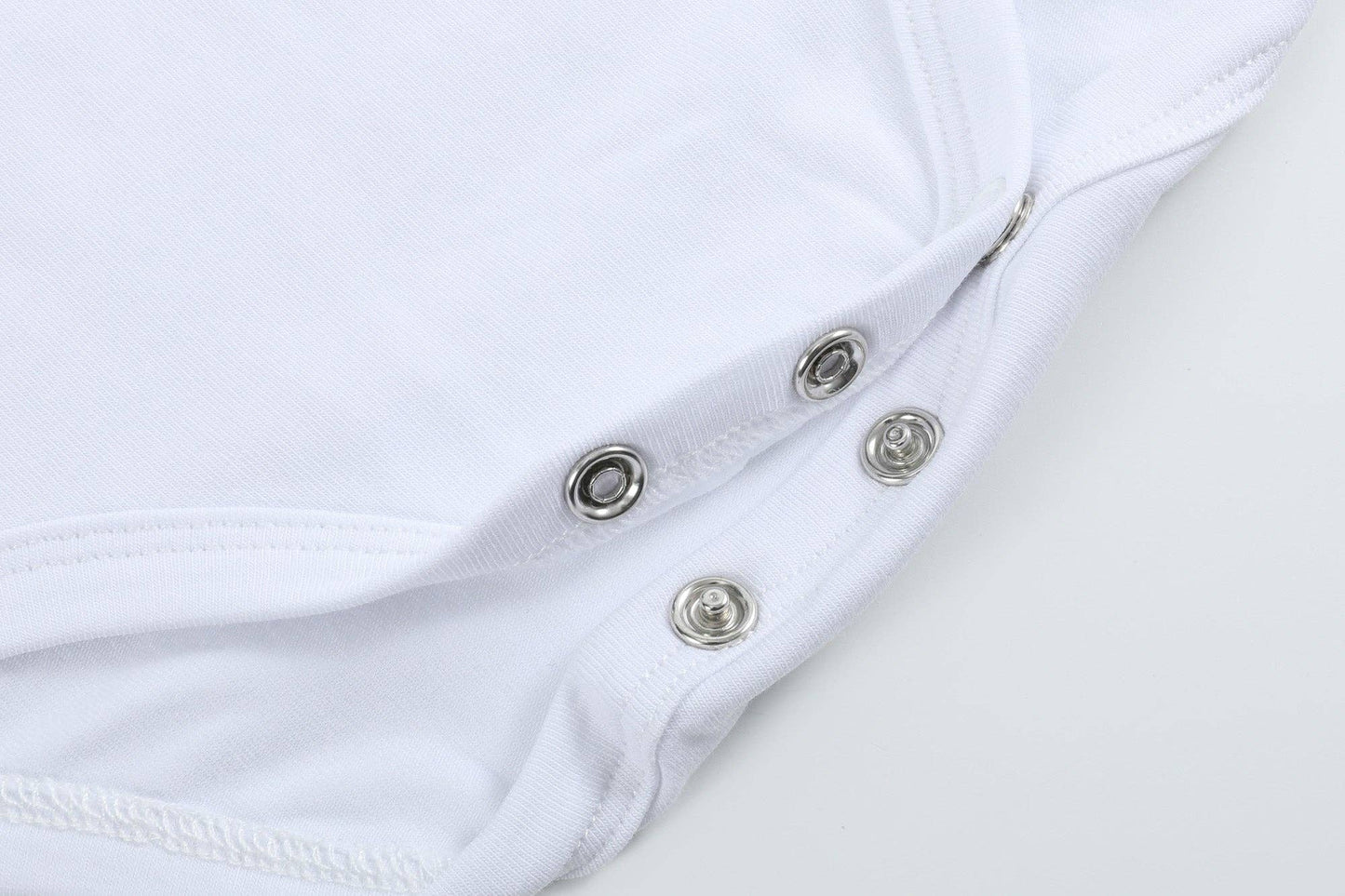 The Perfect Onesie - White Collar Baby Romper Girl or Boy: 12-18M