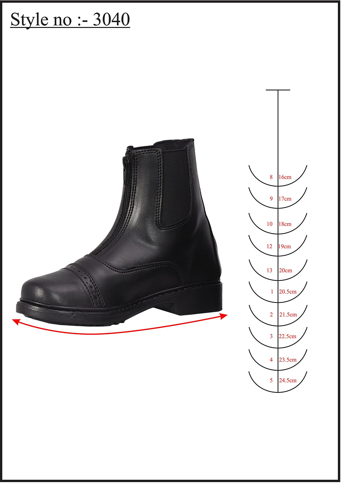 TuffRider Children's Starter Front Zip Paddock Boots