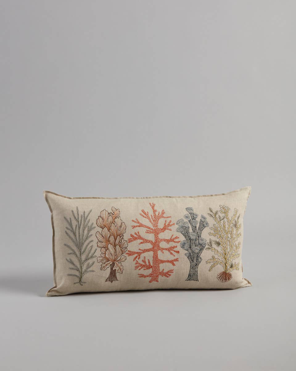 Coral Studies Pillow: With Insert - Edwina Alexis