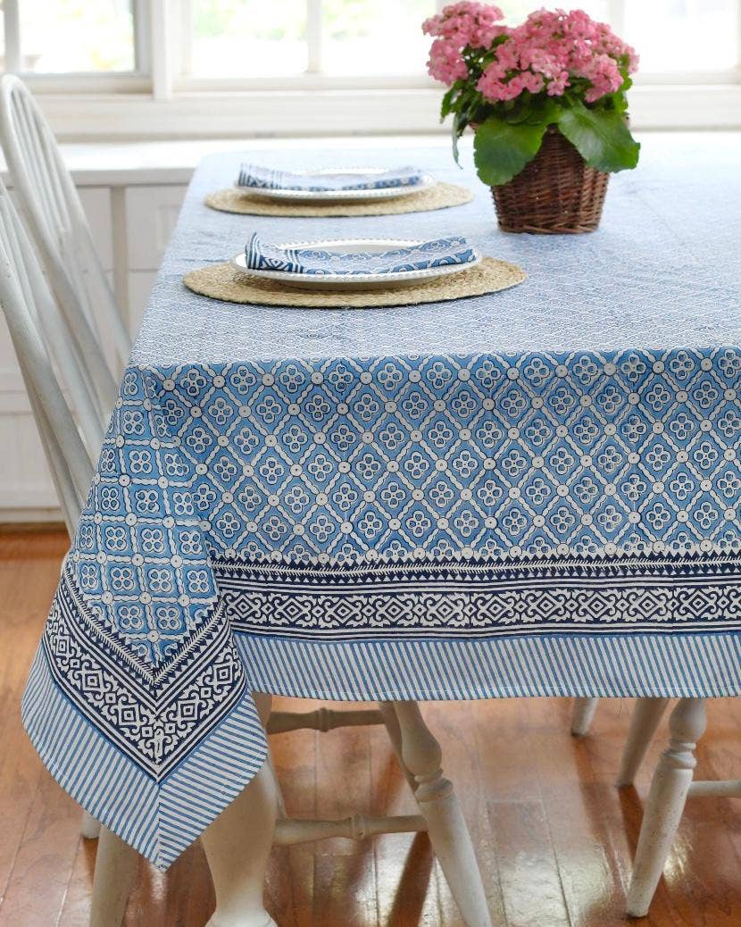 Tablecloth Seville Blue - Edwina Alexis