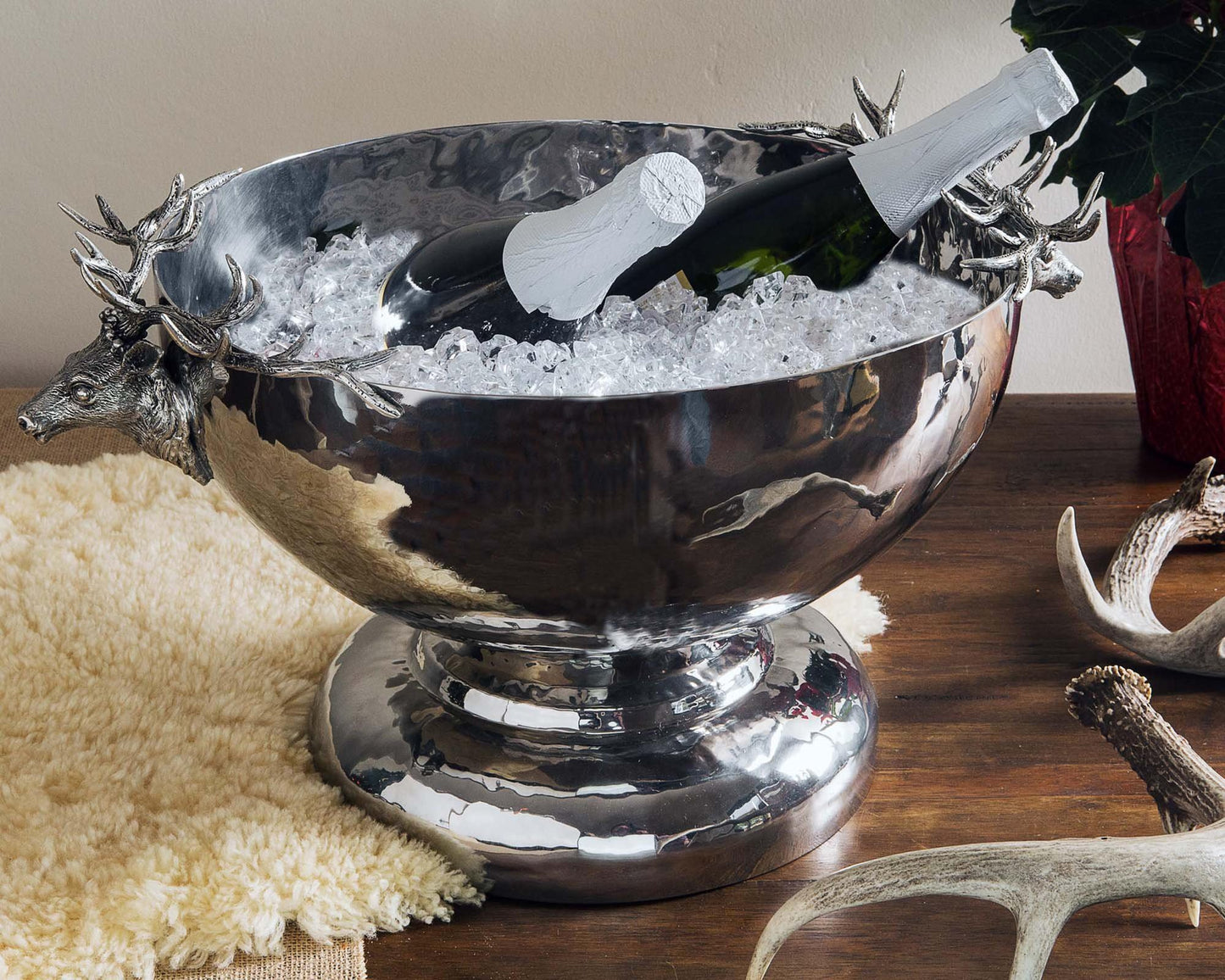 Elk Head Stainless Ice Tub - Edwina Alexis