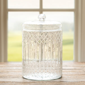 Carraway Etched Glass Canister - Edwina Alexis