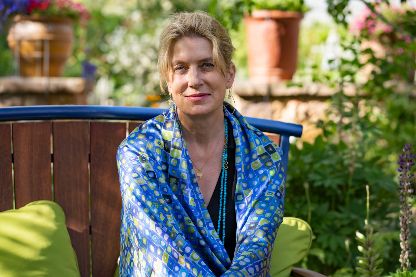 Bauhaus Italian Silk Scarf - Edwina Alexis