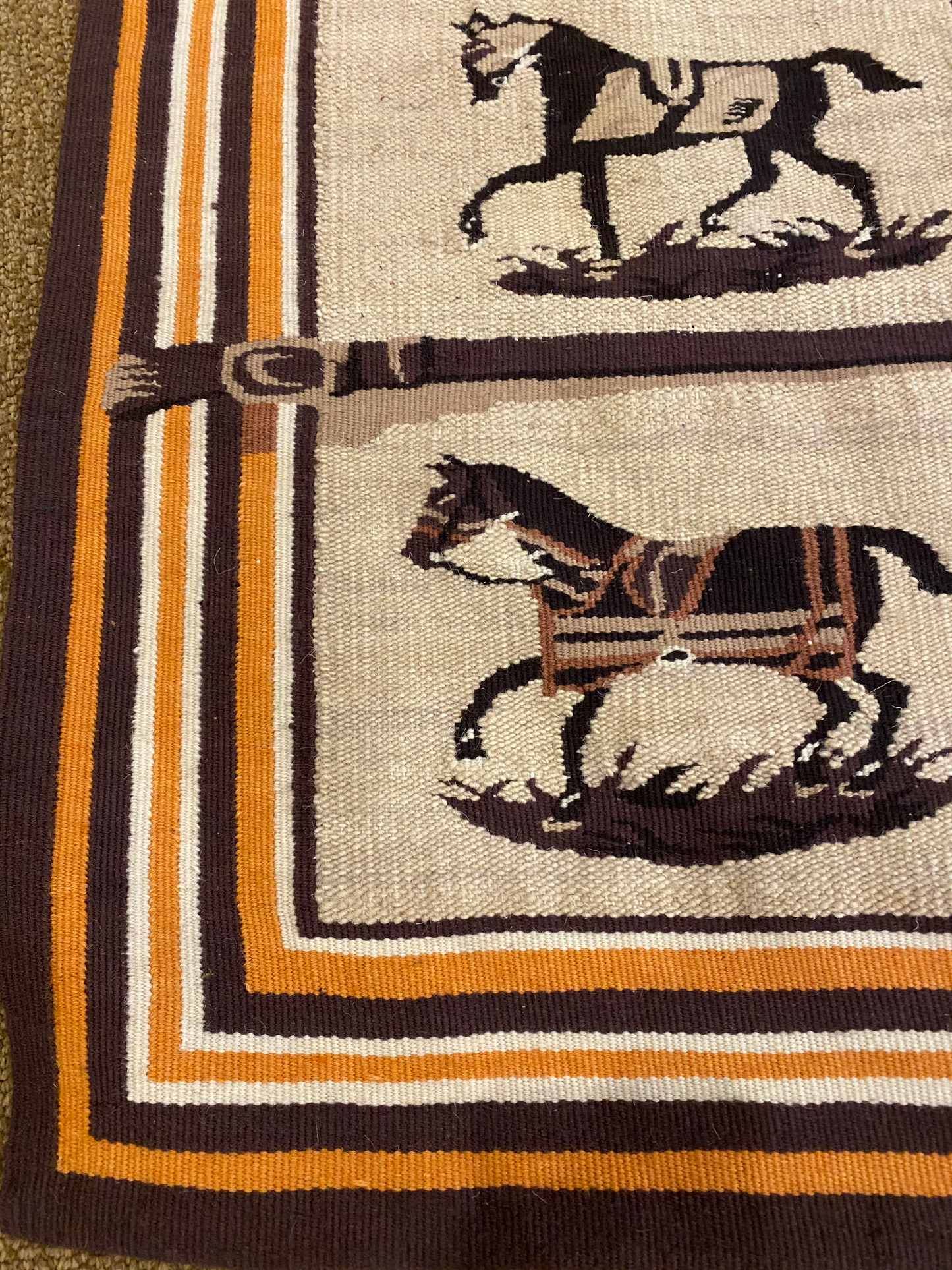 Equestrian Aubusson Area Rug - Edwina Alexis