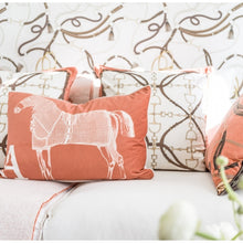 Load image into Gallery viewer, Mango Equestrian Velvet Pillow - Edwina Alexis