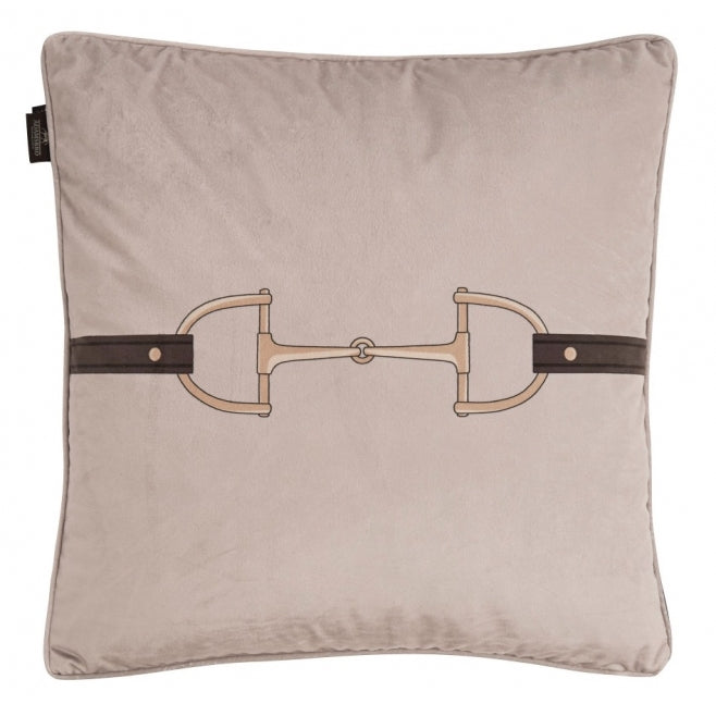 Beige Snaffle Bit Pillow - Edwina Alexis