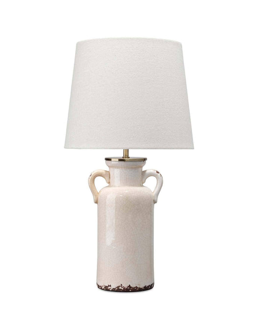 Coastal Style Cream Ceramic Piper Ceramic Table Lamp
