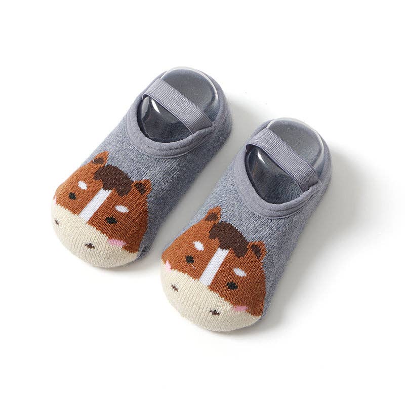 Kids Floor Socks Cute Cartoon Anti-Slip Cozy Cotton Socks