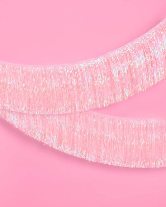 Light Pink Fringe Banner | Pink Party Decor, Bachelorette