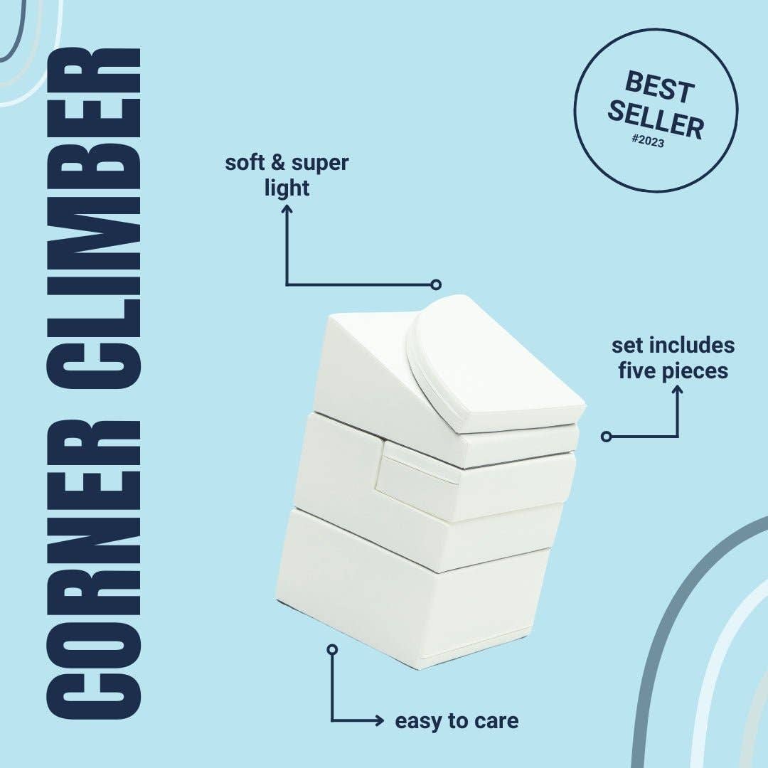 Soft Play Foam Block Set - Corner Climber: Multi color