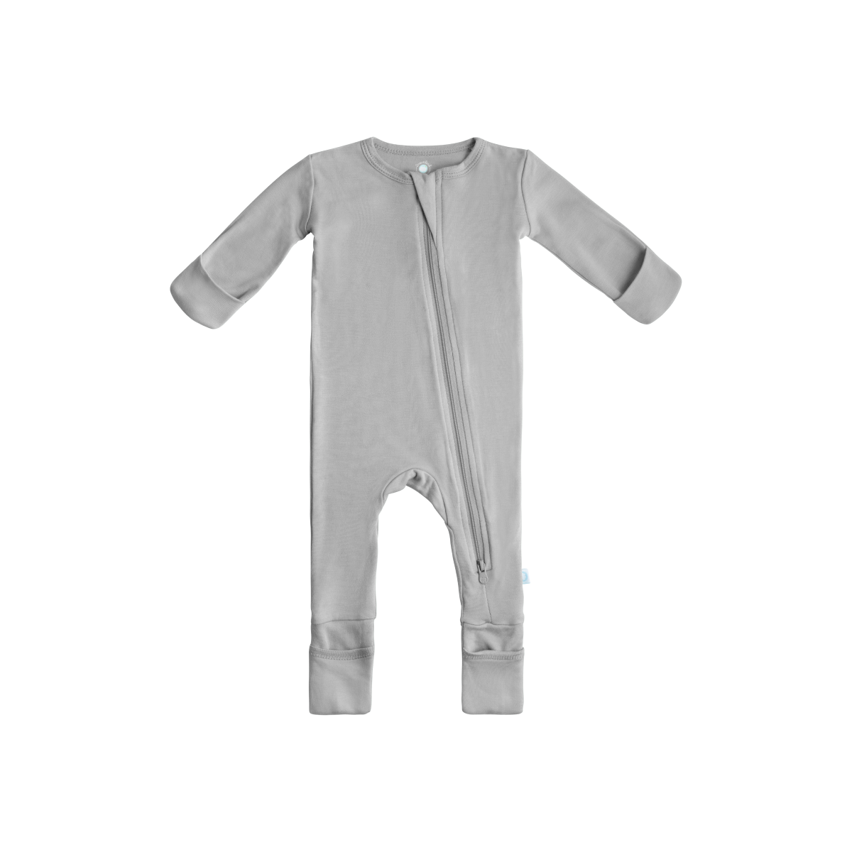 Baby Bamboo Pajamas w/ DreamCuffs® - Moon Grey: 9 - 12 Months - Edwina Alexis