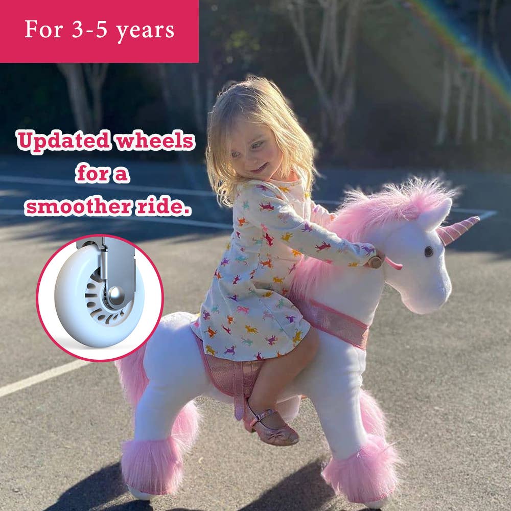 PonyCycle Ride-On Pink Unicorn Classic Model U: S - Edwina Alexis