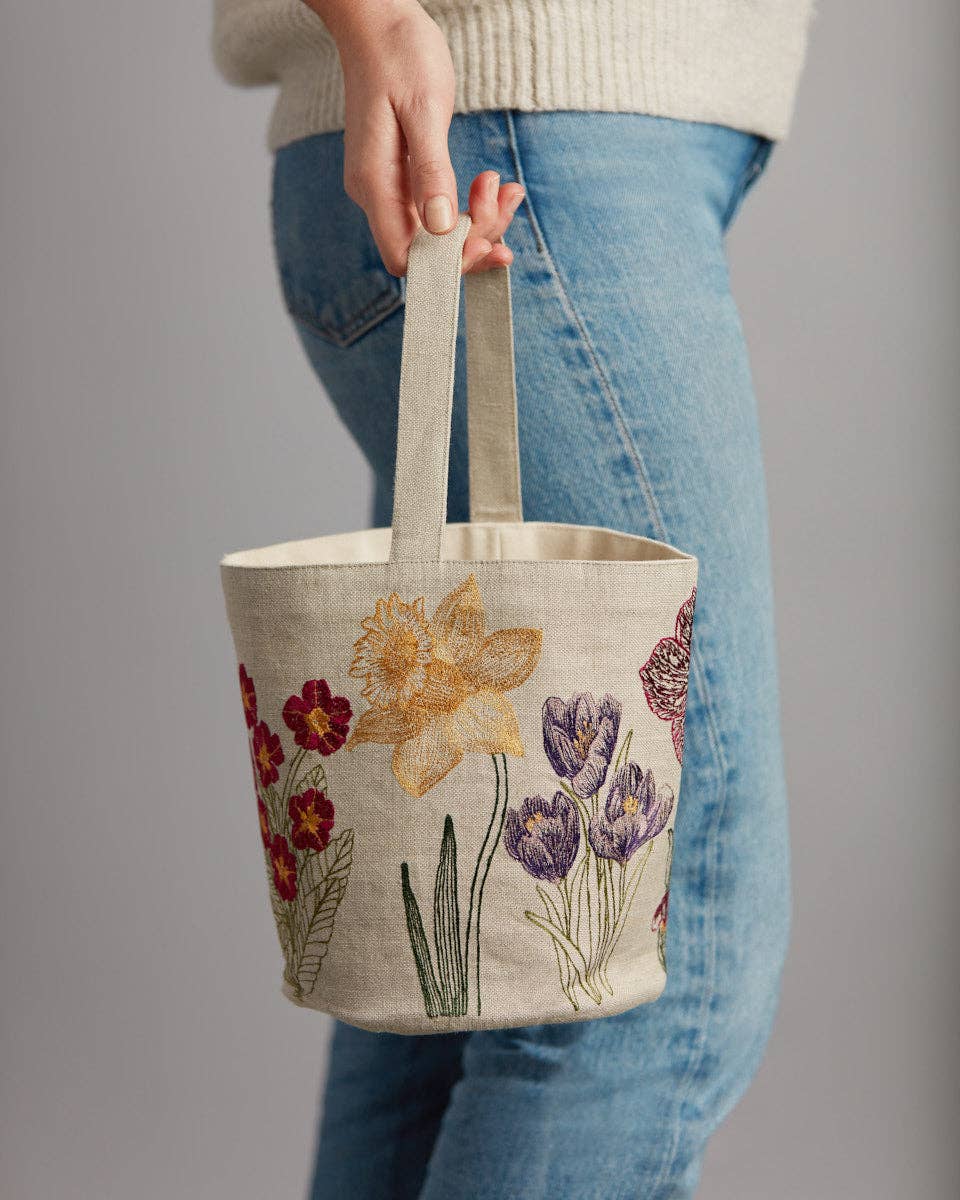 Blooms Linen Bucket - Edwina Alexis